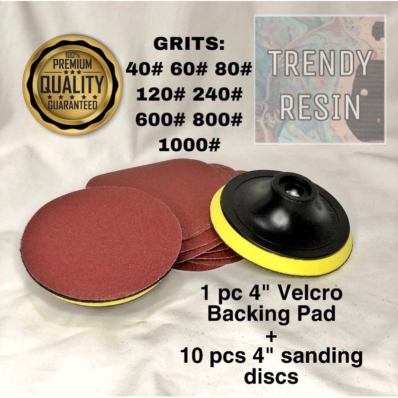 50mm Heavy Duty Sanding Discs (40 to 600 grit)