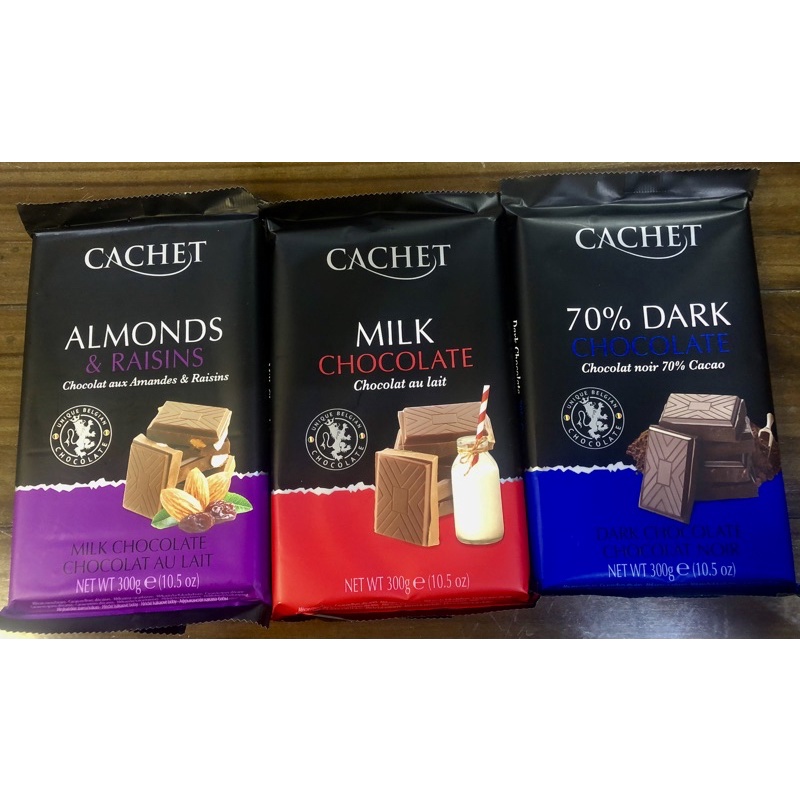 CACHET Unique Belgian Chocolate Made in Belgium 🇧🇪 / TaiTau Exclusive Selection Dark Chocolate
