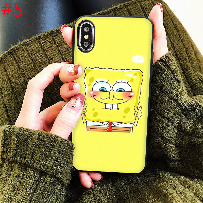 iphone 5 5S 6 6S 7 8 Plus X XS Max XR SE 2020 Soft Cover SpongeBob Cool ...