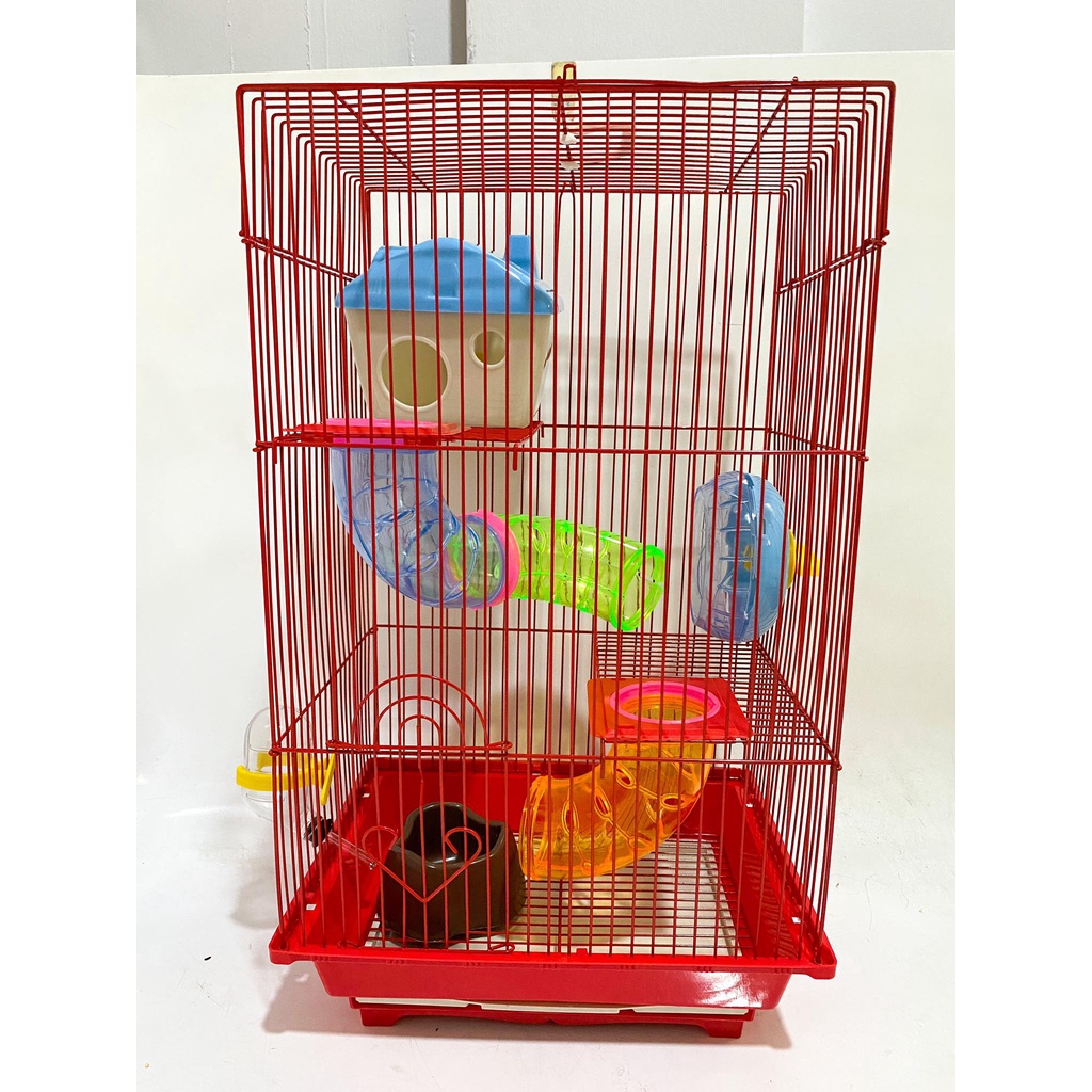 3 layer Hamster Cage with tubes