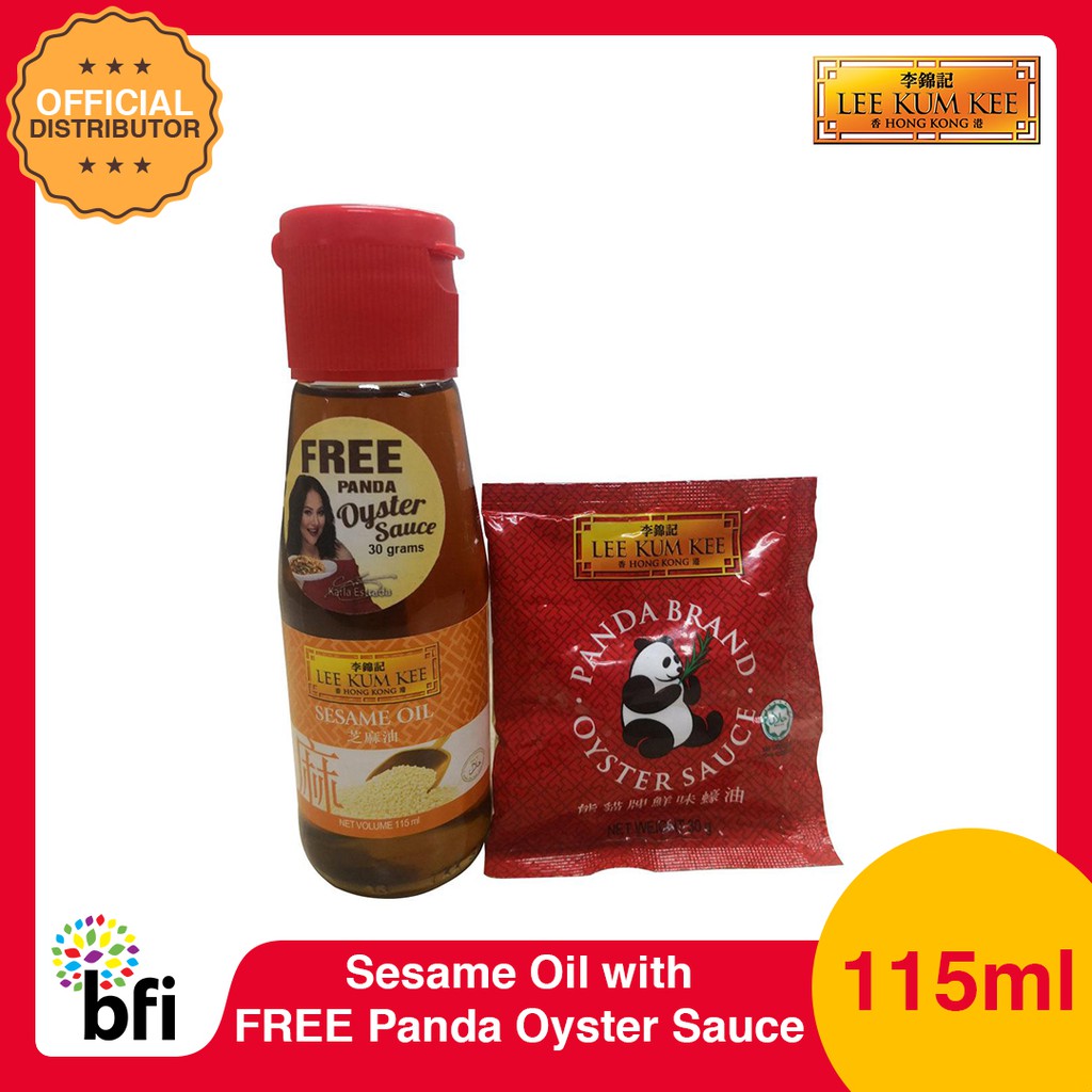 BFI Lee Kum Kee Sesame Oil 115ml with Free Lee Kum Kee Panda Oyster