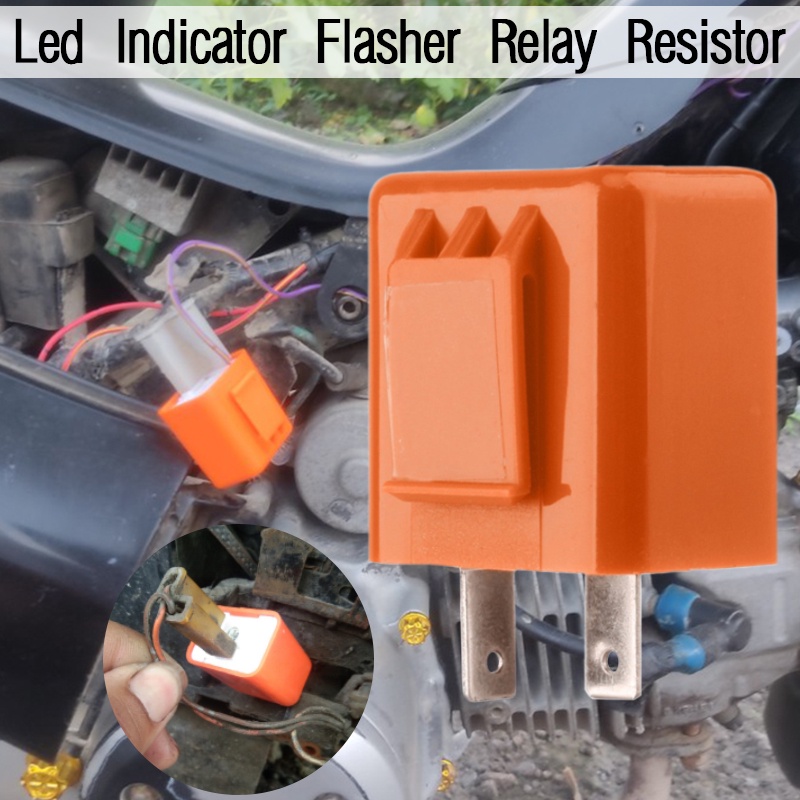 LED Indicator Flash Relay Resistor Fixed Fast Flash Rate Motor | Shopee ...