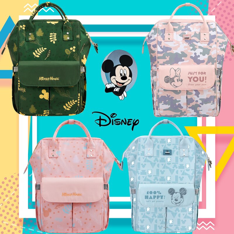 Disney Diaper Bags for Mom Waterproof Large Capacity Maternity Backpack ...