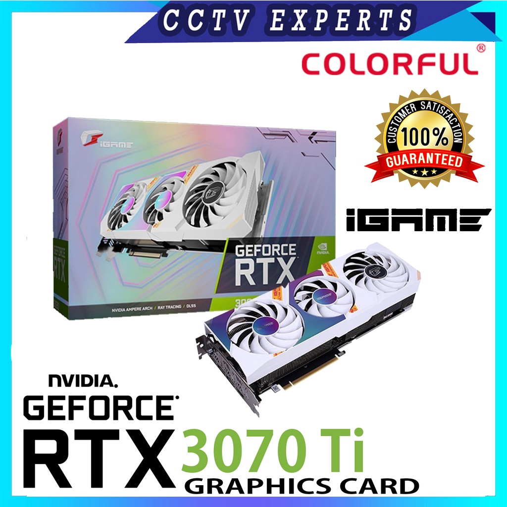 Colorful GeForce RTX 3070 Ti Ultra W OC 8G-V iGame Series GDDR6X Gaming ...