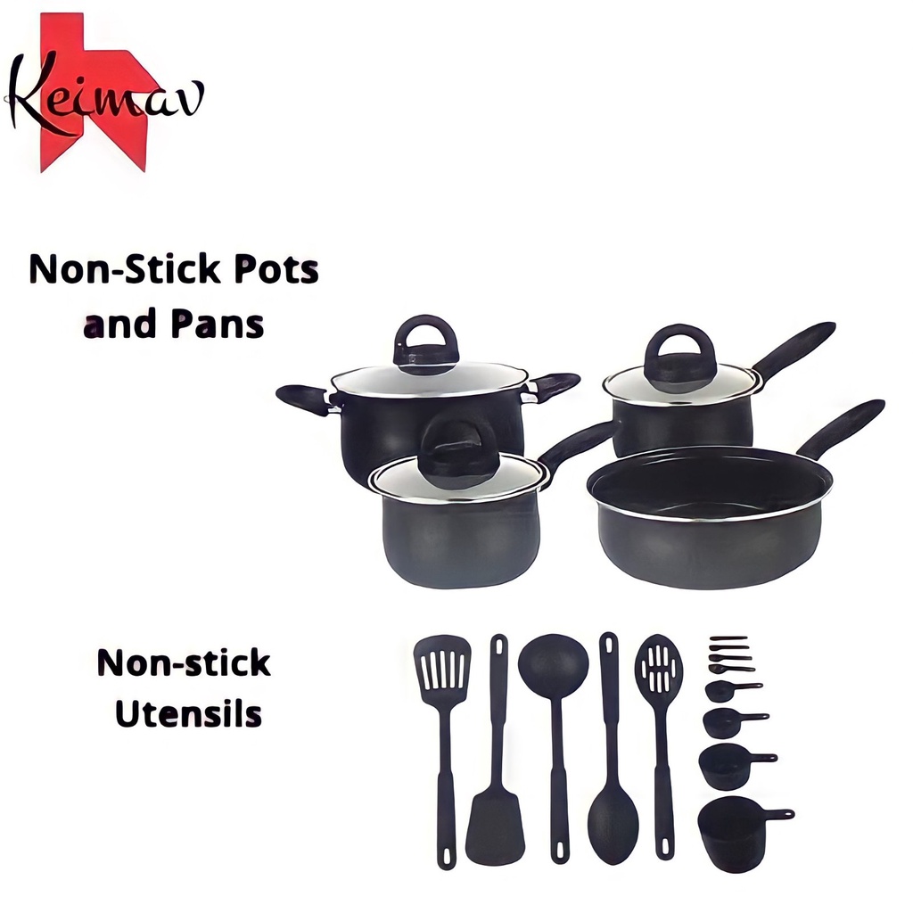 High Quality Cookware Set with Nylon Kitchen Utensil 20 piece Set