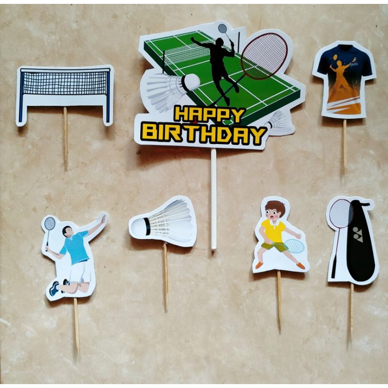 Topper toper cake skewer decoration birthday tumpeng rice cake happy ...