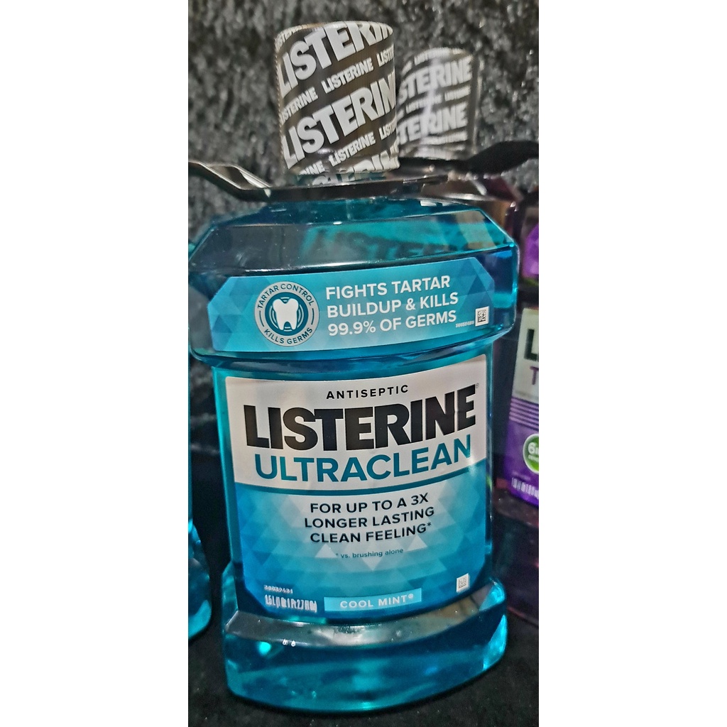 Listerine Cool Mint Antiseptic Mouthwash 1.5L (Oct 2024) Shopee
