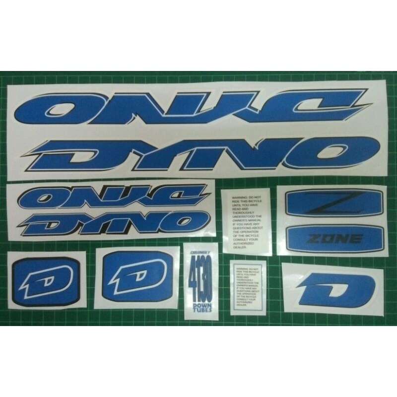 BMX Dyno Zone 1998 Decal Set Transparent Sticker GT Dyno Zone | Shopee ...