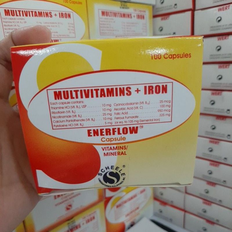 MULTIVITAMINS+IRON (ENERFLOW) Shopee Philippines