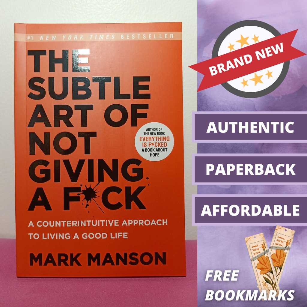 The Subtle Art of Not Giving a F*ck [Authentic and Brand New] | Shopee ...