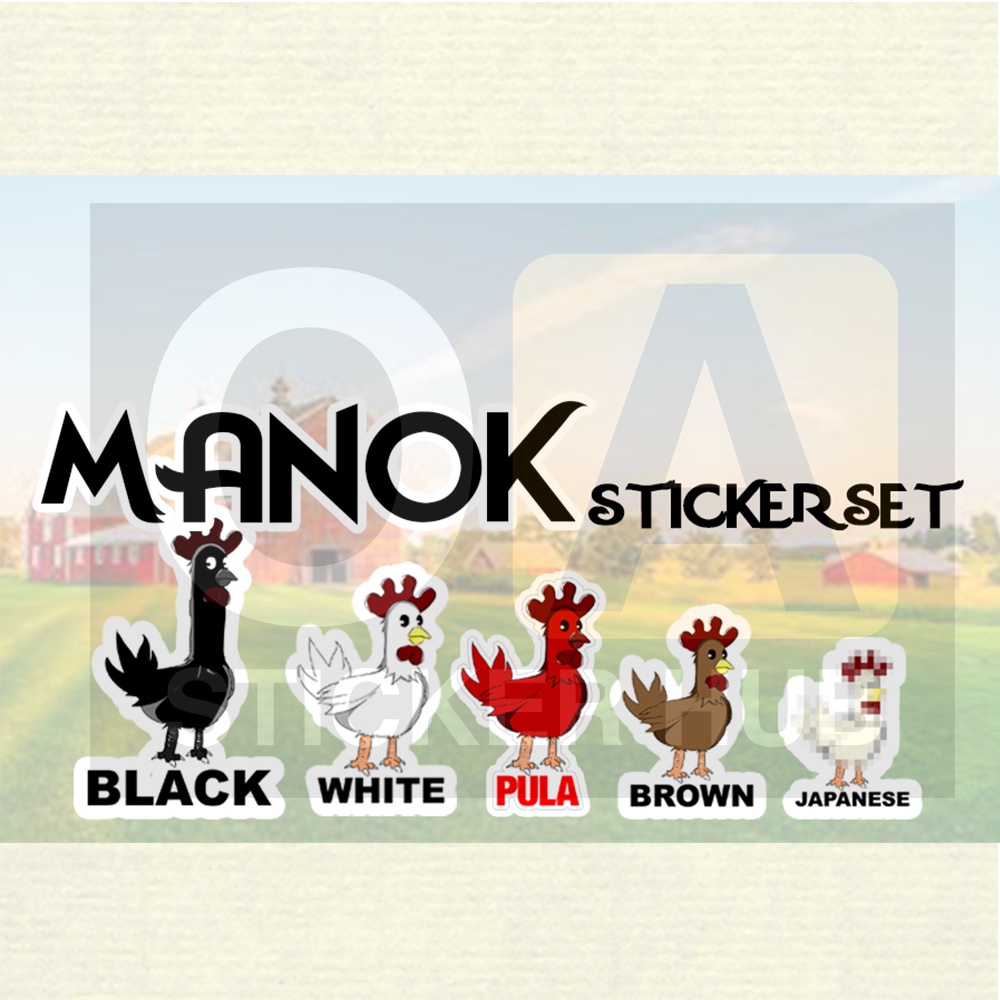 Manok-Chicken Stickers set | Shopee Philippines