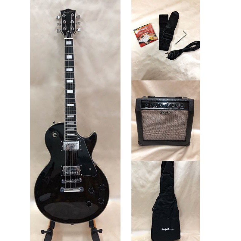 COMPLETE PACKAGE 4 Humbucker Electric Guitar W/20W Amplifier, Strings