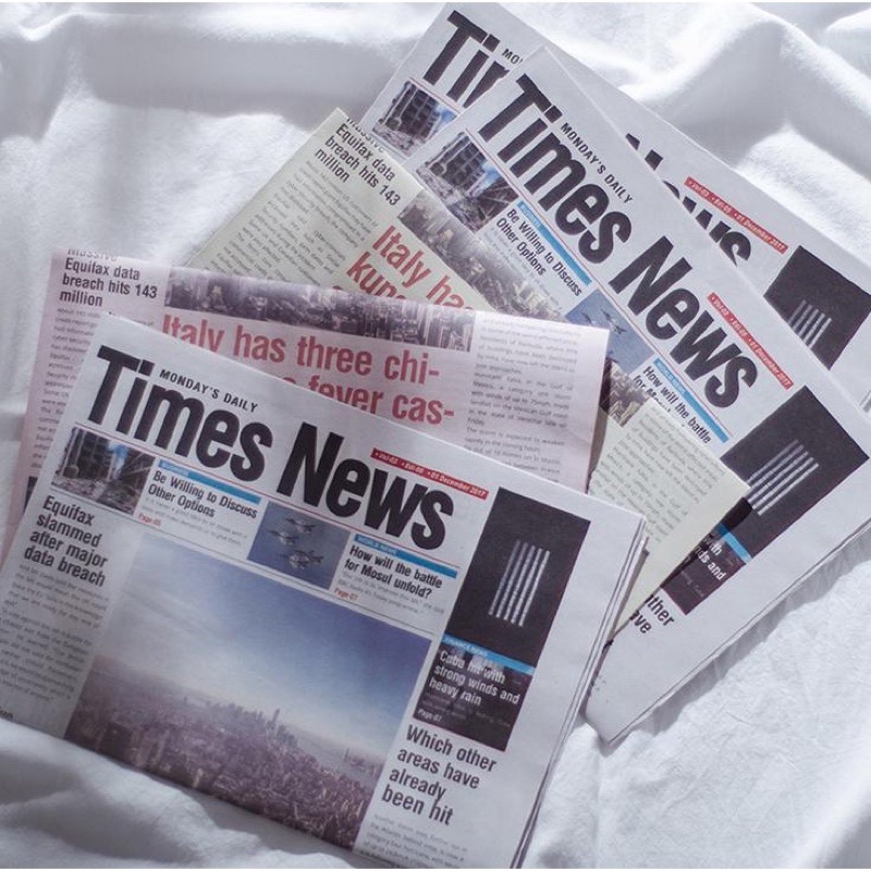 Diy Wrapping Paper Newspaper Times News | Shopee Philippines