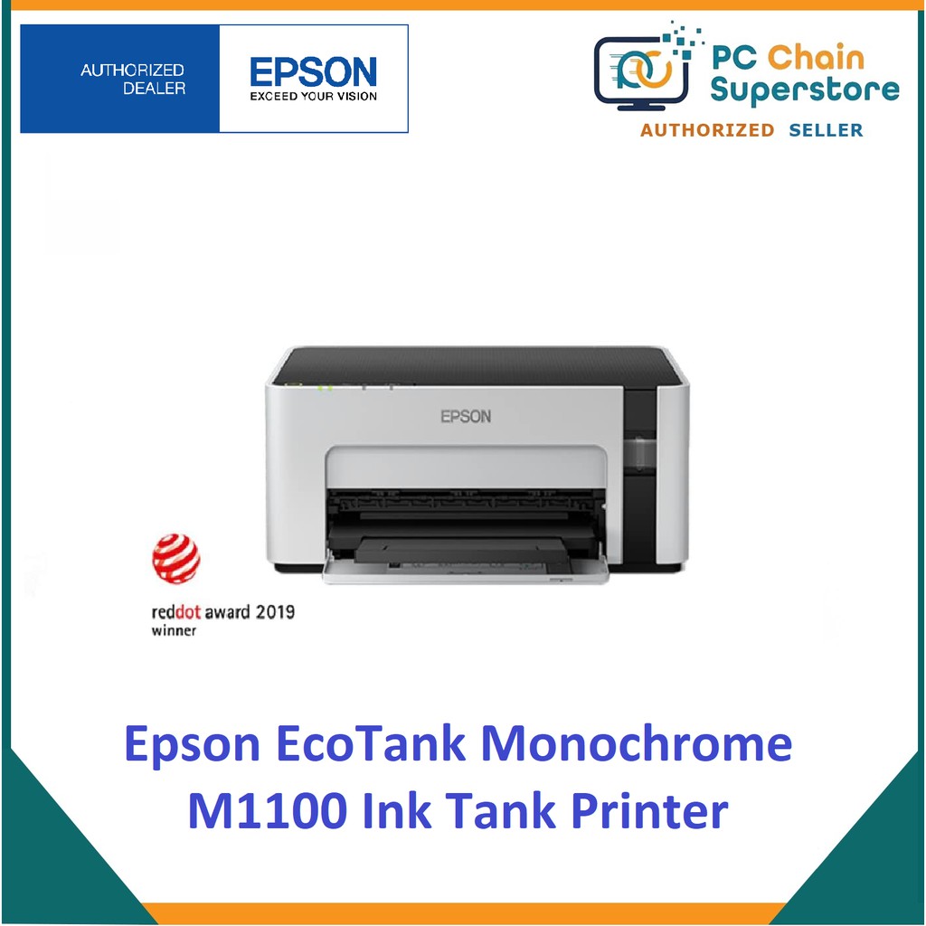 Epson EcoTank Monochrome M1100 Ink Tank Printer (with set of inks