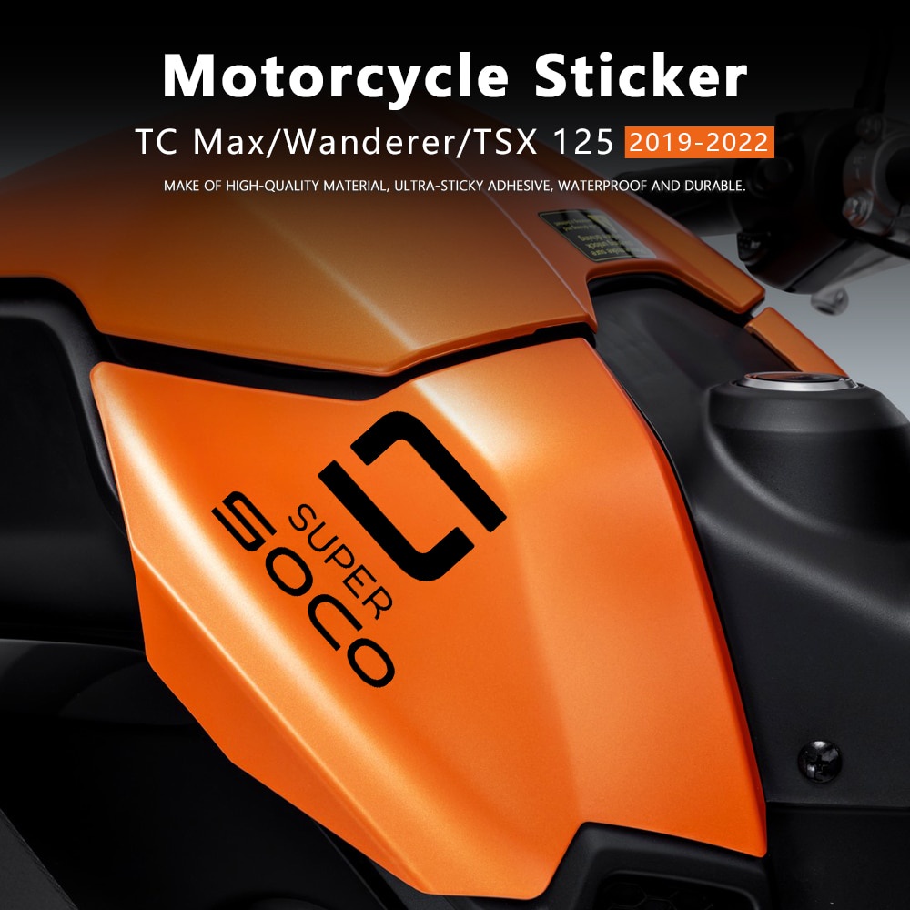 Motorcycle Sticker Waterproof Decal TC Max For Super Soco TC Wanderer ...
