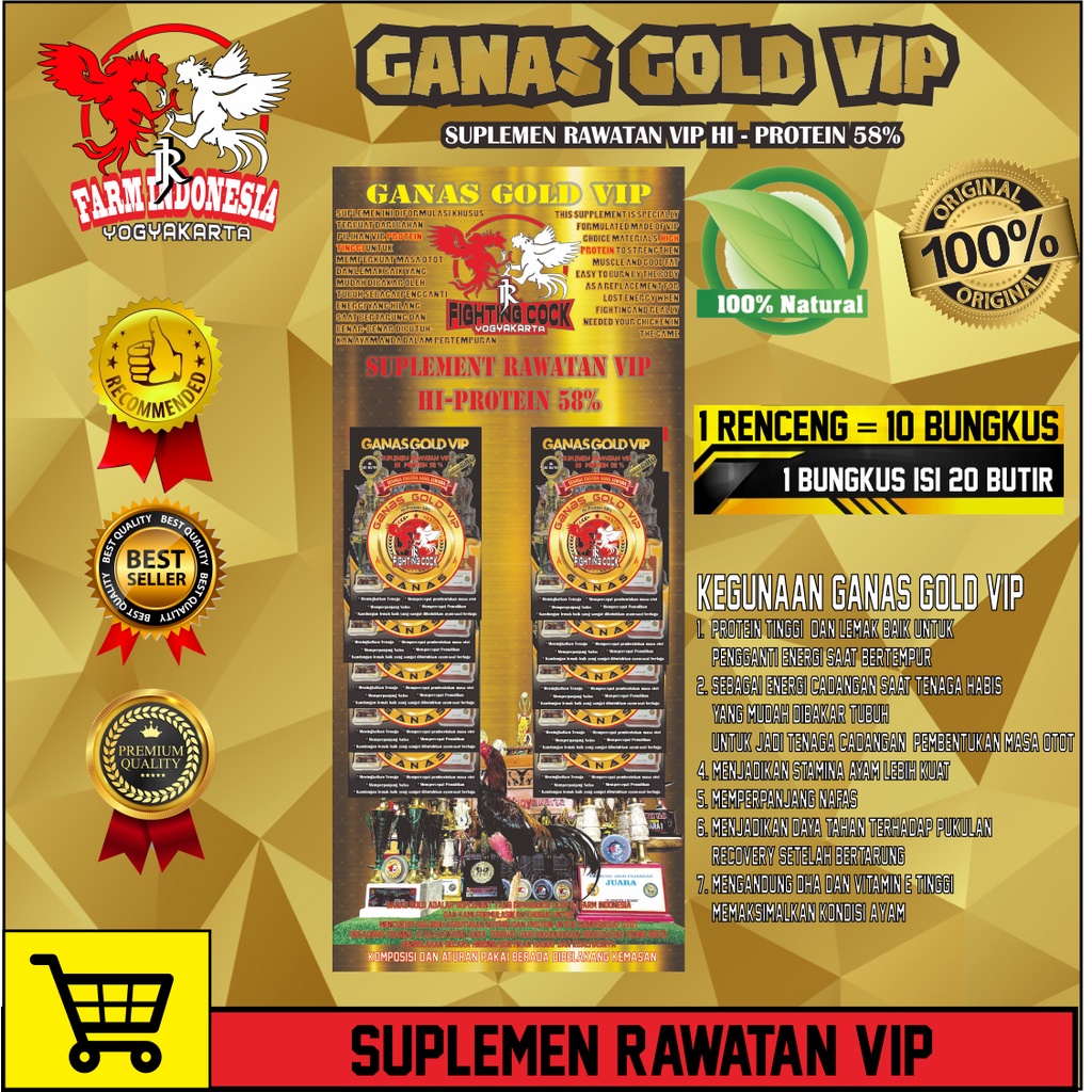 Ganas Chicken Herbs GOLD VIP Chicken Treatment Supplements VIP Chicken ...