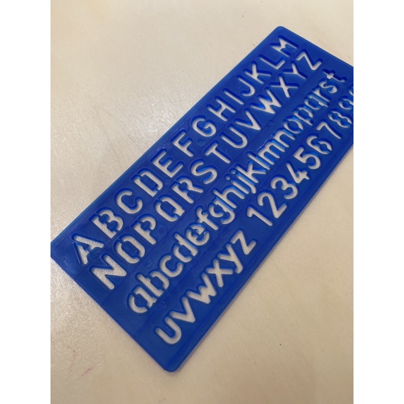 Plastic Alphabet and Numbers Stencil Lettering Tracing Template Set of