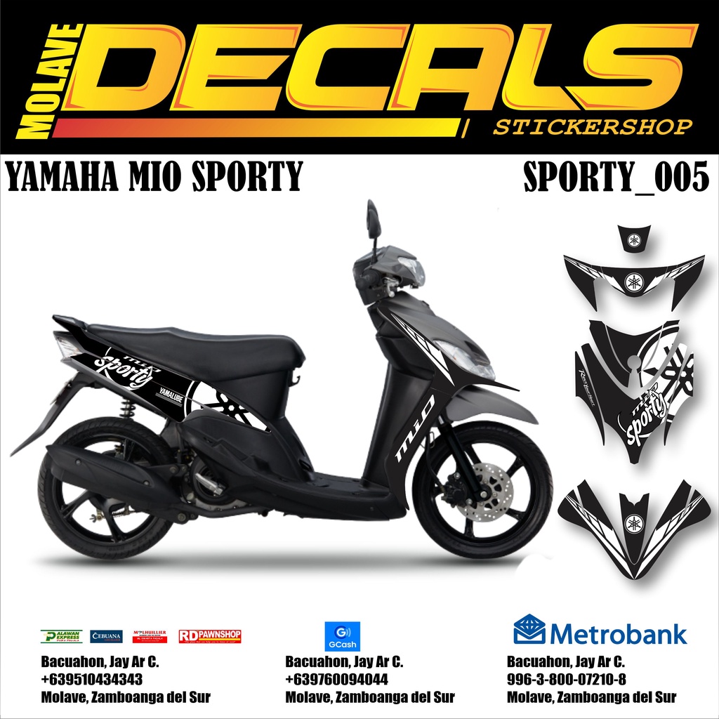 Yamaha Mio Sporty 115 Decals Set | SPORTY_005 | Shopee Philippines