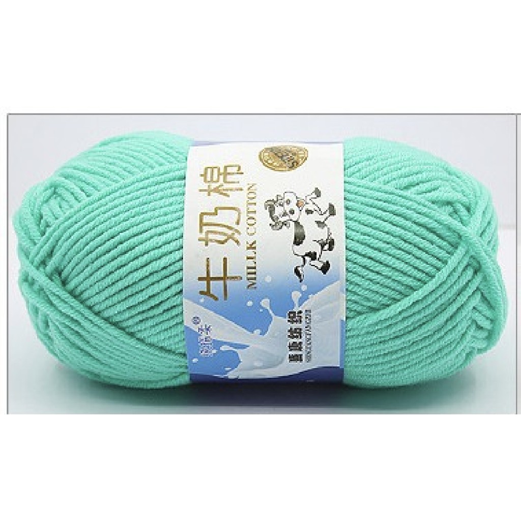 Yarn Milk Cotton YAR #05- Smooth Milk Fiber Knitting Wool Crochet Yarn ...