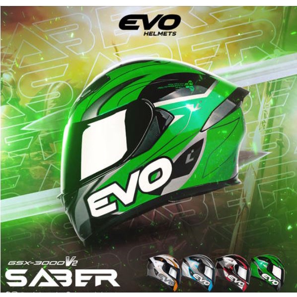 Evo store green helmet