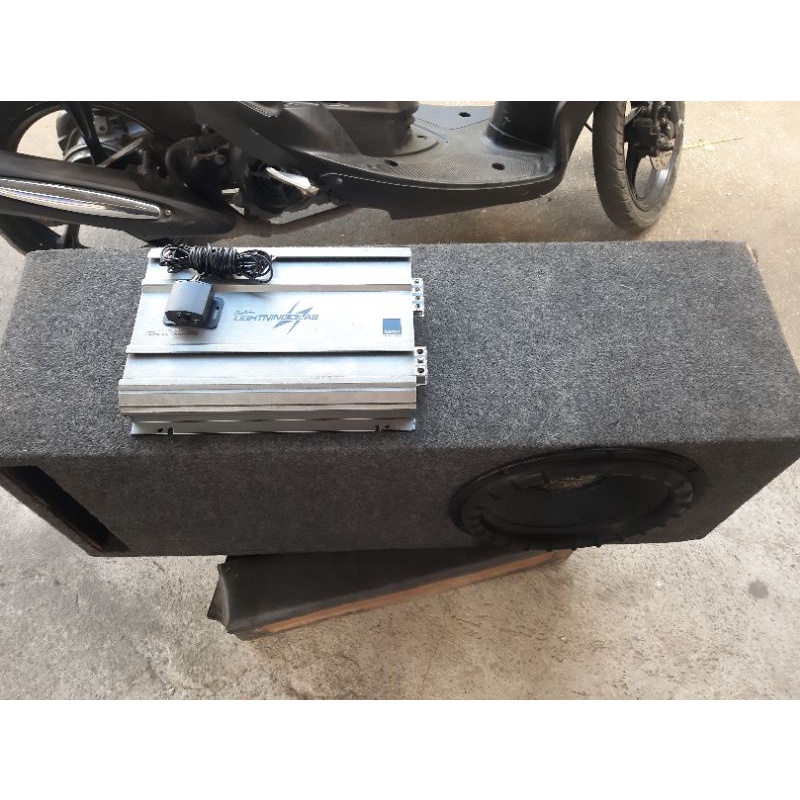 lanzar subwoofer and mono amplifier lightning lab Shopee Philippines