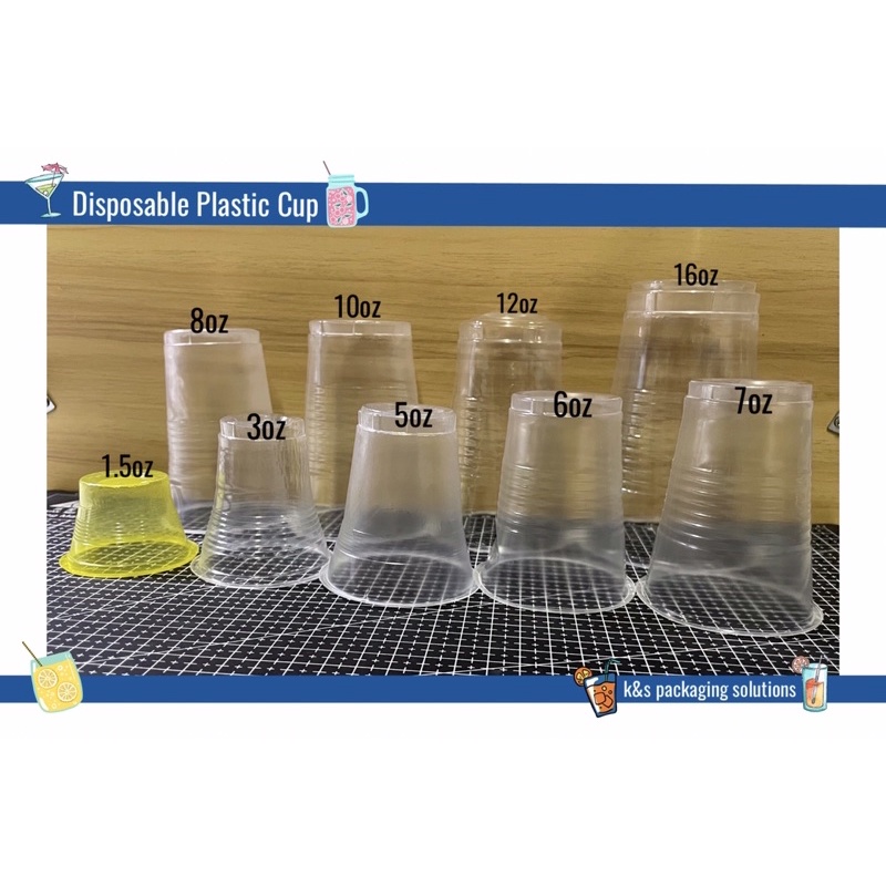 Disposable Plastic Drinking Cup Cups (4550pcs/pack) Shopee Philippines