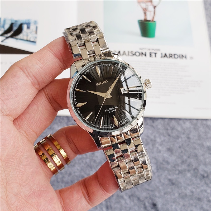 Seiko Watch Presage Pilot Watch Fashion Men's stainless steel Watch |  Shopee Philippines