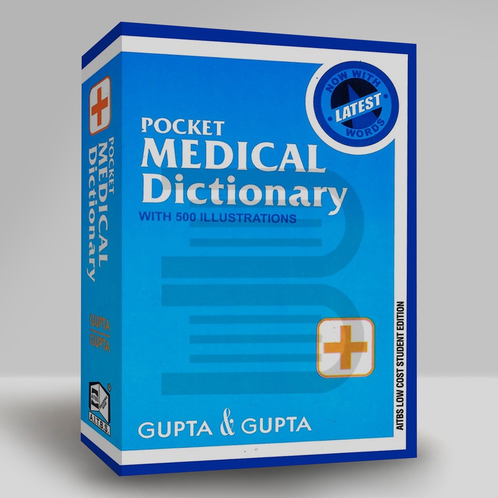 POCKET MEDICAL DICTIONARY with 500 Illustrations LATEST Gupta & Gupta