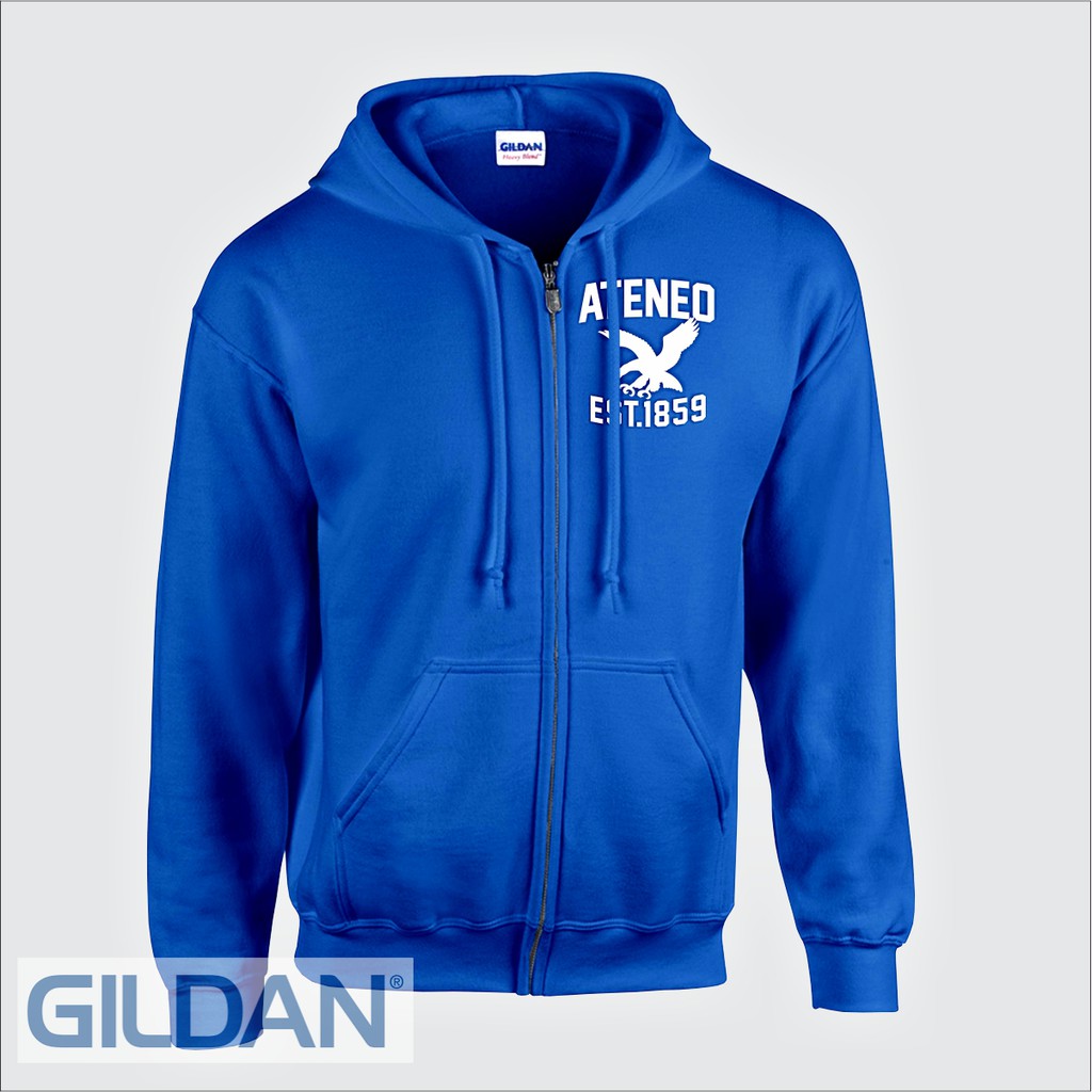 Original Gildan Brand Ateneo Blue Eagle Hoodie Jacket Ateneo School