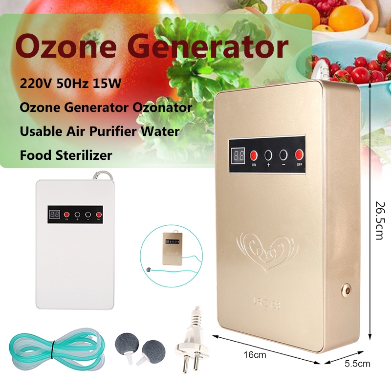 220V 50Hz Protable Ozone Generator Ozonator Air Purifier Water Food ...