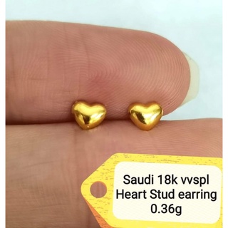 24k Gold Plated Lv In White Heart Stud Earrings. on Galleon Philippines