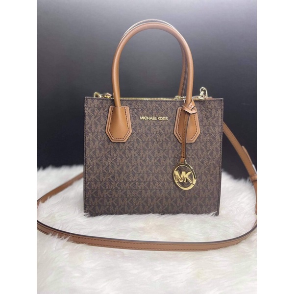 Michael Kors Mercer Medium Messenger in Signature Brown