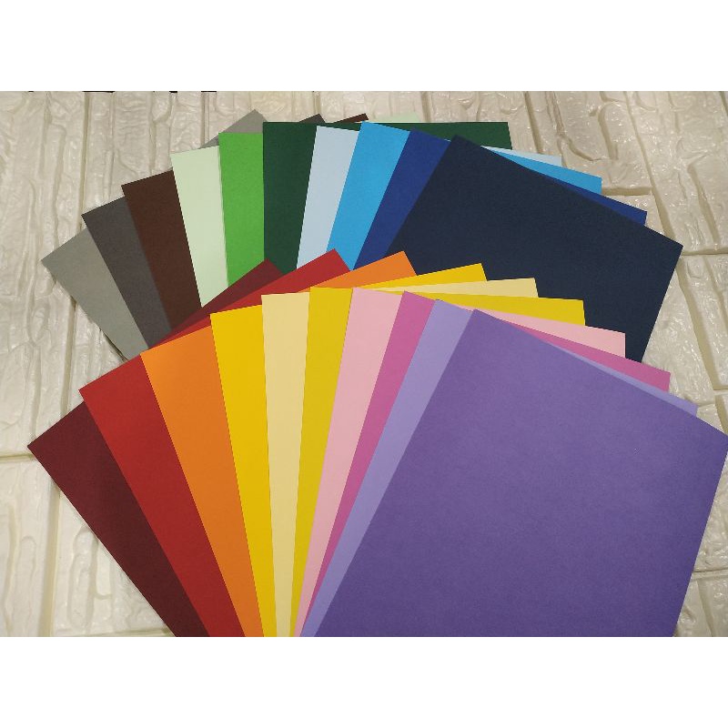 230GSM Smooth Plain Matte Colorboard/Cardstock A4 Shopee Philippines