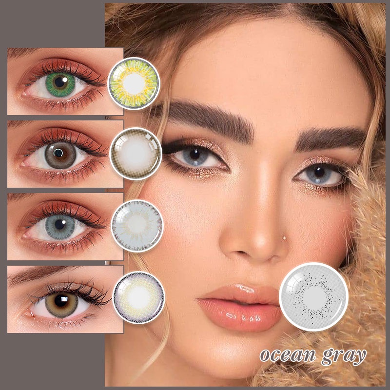 COD&Ready stock) 2pcs Contact lens with diopters Gray Color myopia Contact  Lenses Polar Li | Shopee Philippines