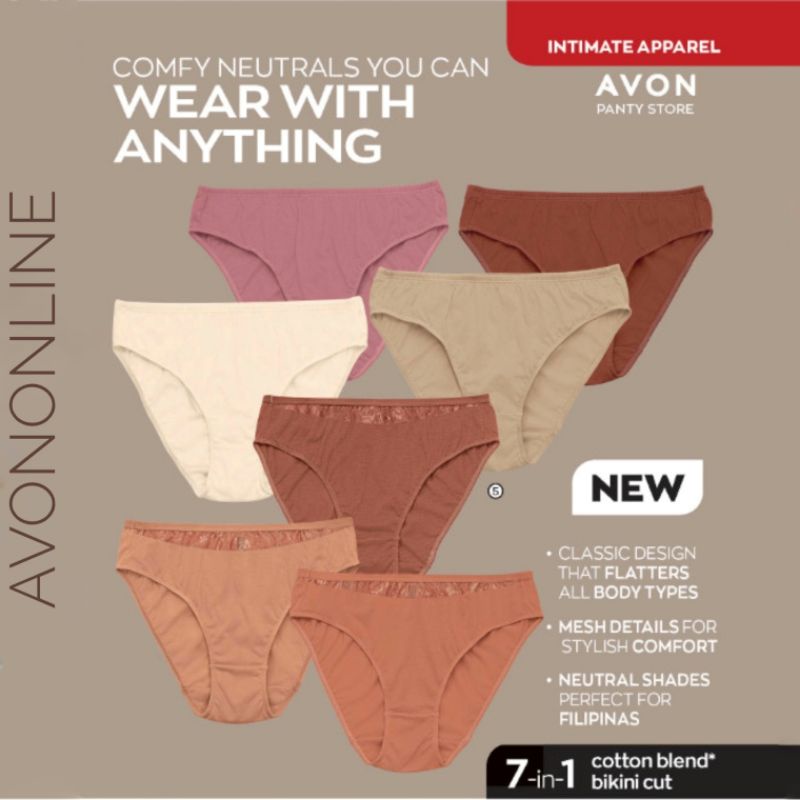 Avon Joanne 7in1 Neutrals Bikini Panty Pack