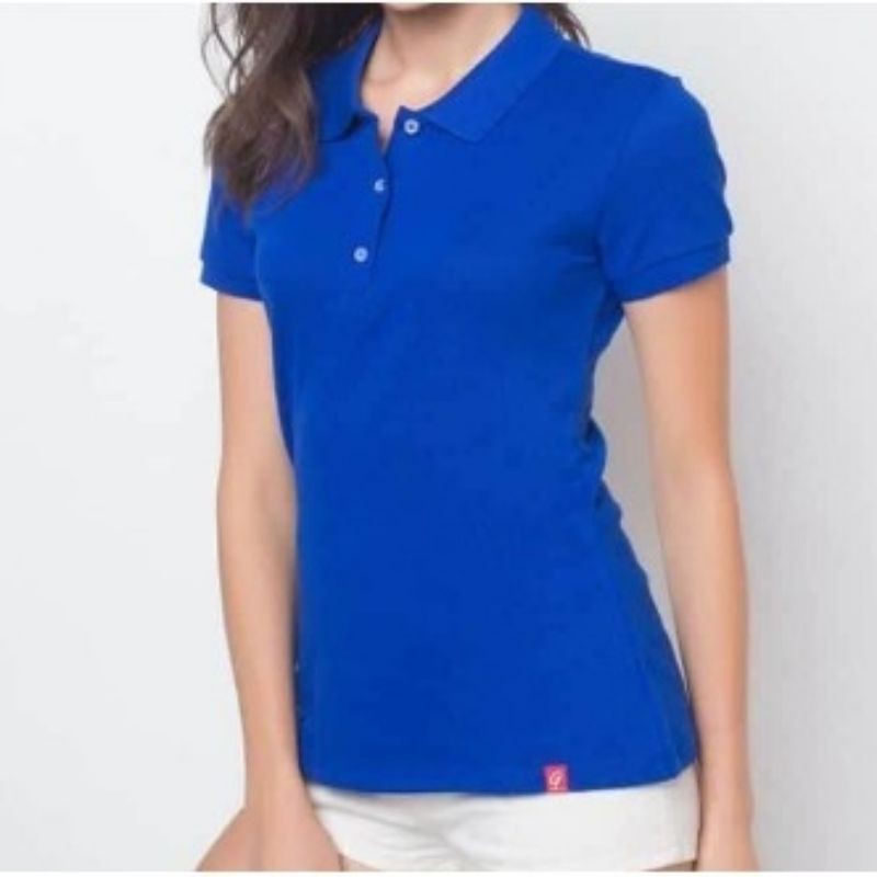 Royal blue collared shirt womens online