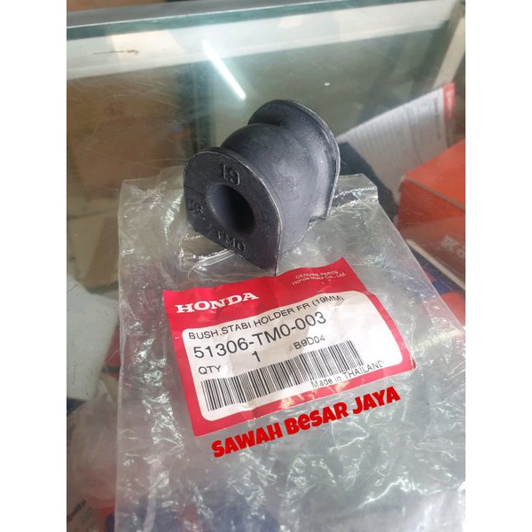 19mm Black Rubber Front Stabilizer Holder Bush 51306TM0003 for Honda