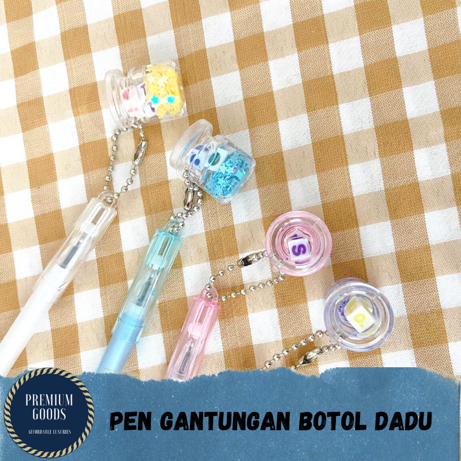 Pulpen Hanging Bottle DADU PEN Hanger DADU BULPEN Unique GEL Funny ...