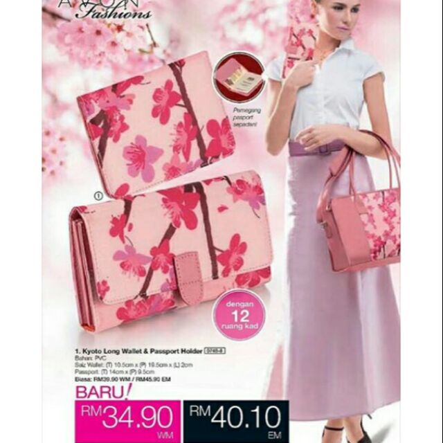 Avon Kyoto Long Wallet & Passport Holder | Shopee Philippines