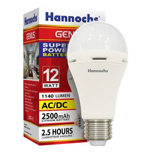 HANNOCHS 12 WATT GENIUS LED LIGHT / AC/DC LIGHT / EMERGENCY LIGHT ...
