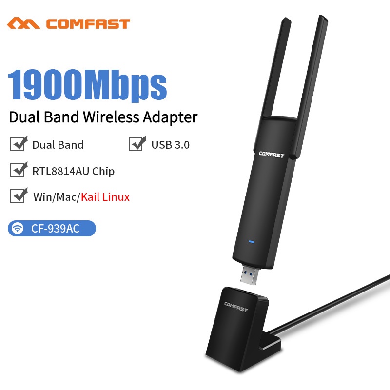 Comfast RTL8814AU Chipset 1900Mbps Wireless USB WiFi Adapter 802.11AC ...