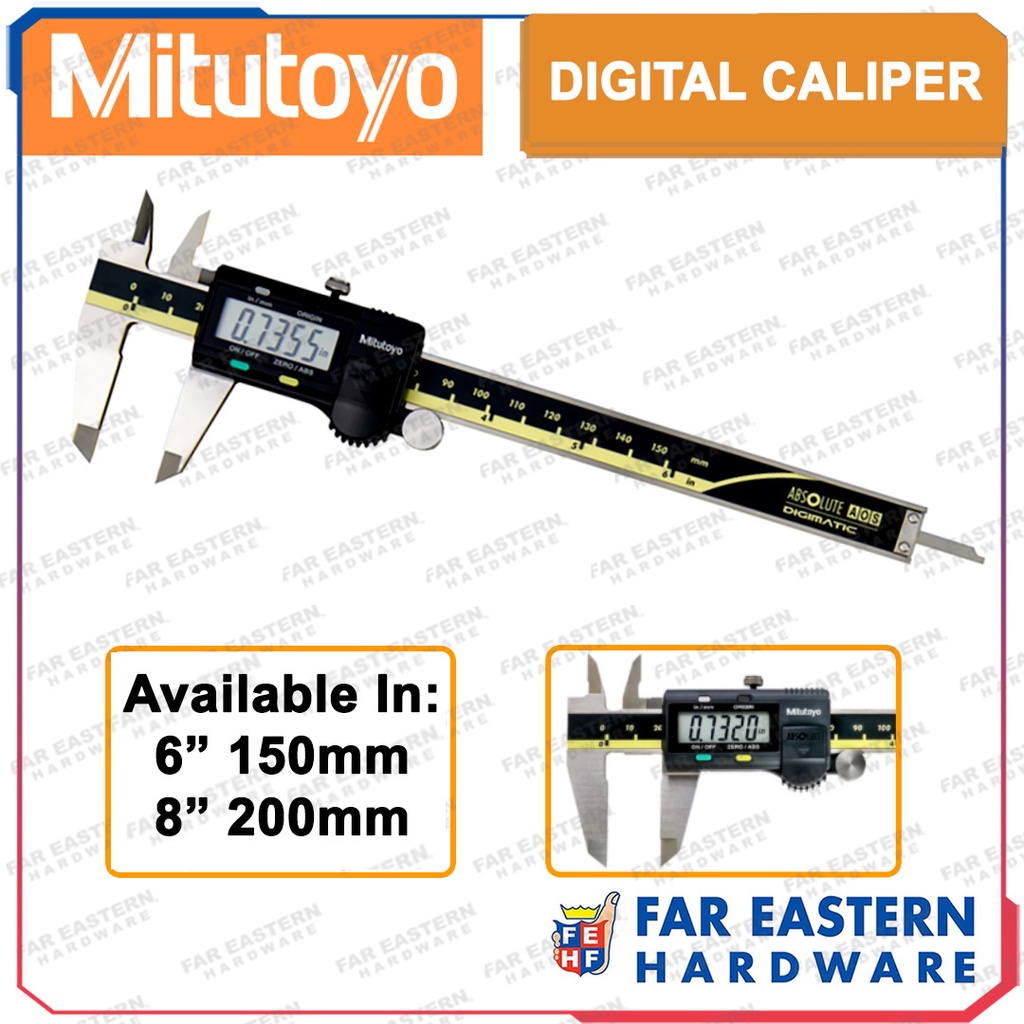 MITUTOYO Digital Digimatic Caliper 6" 150mm 8" 200mm Made in Japan