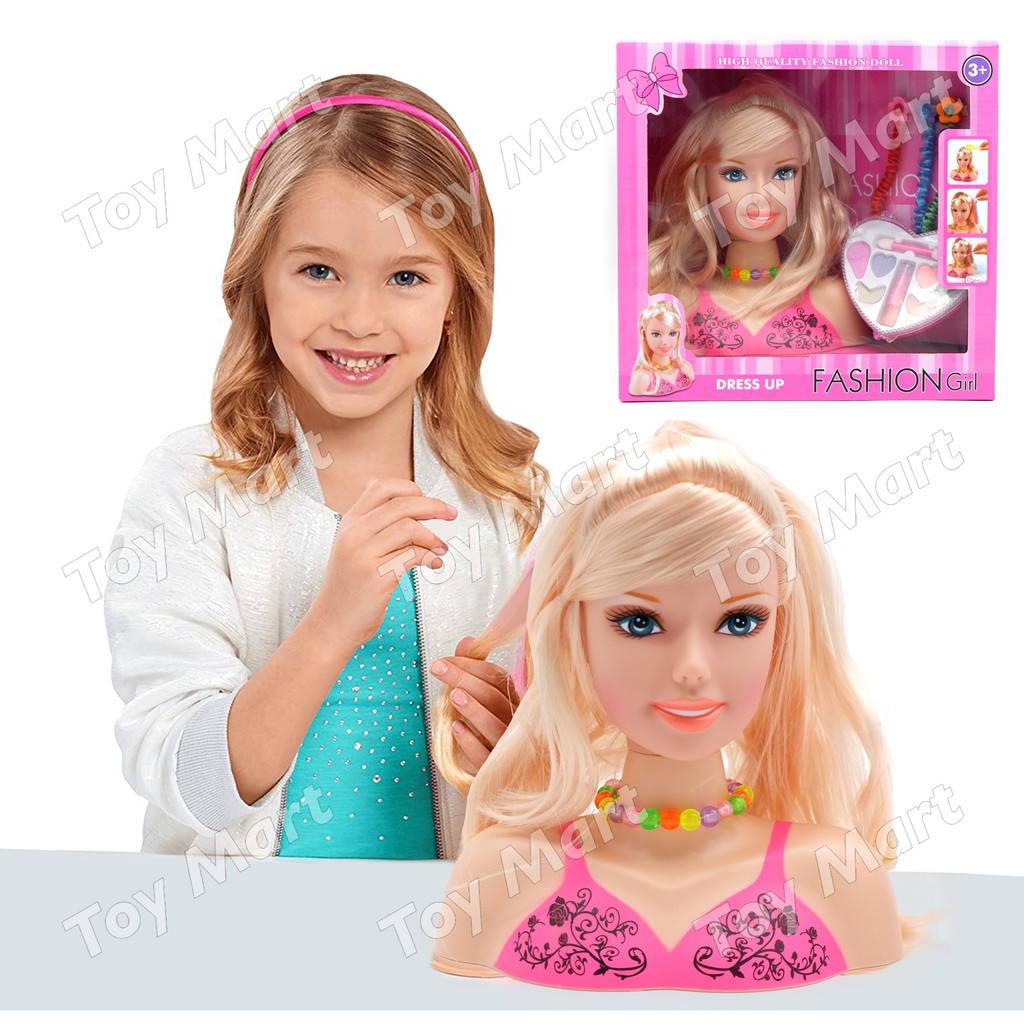 Doll Styling Head Mannequin Make Up Children Gift with Makeup Hair Accessories