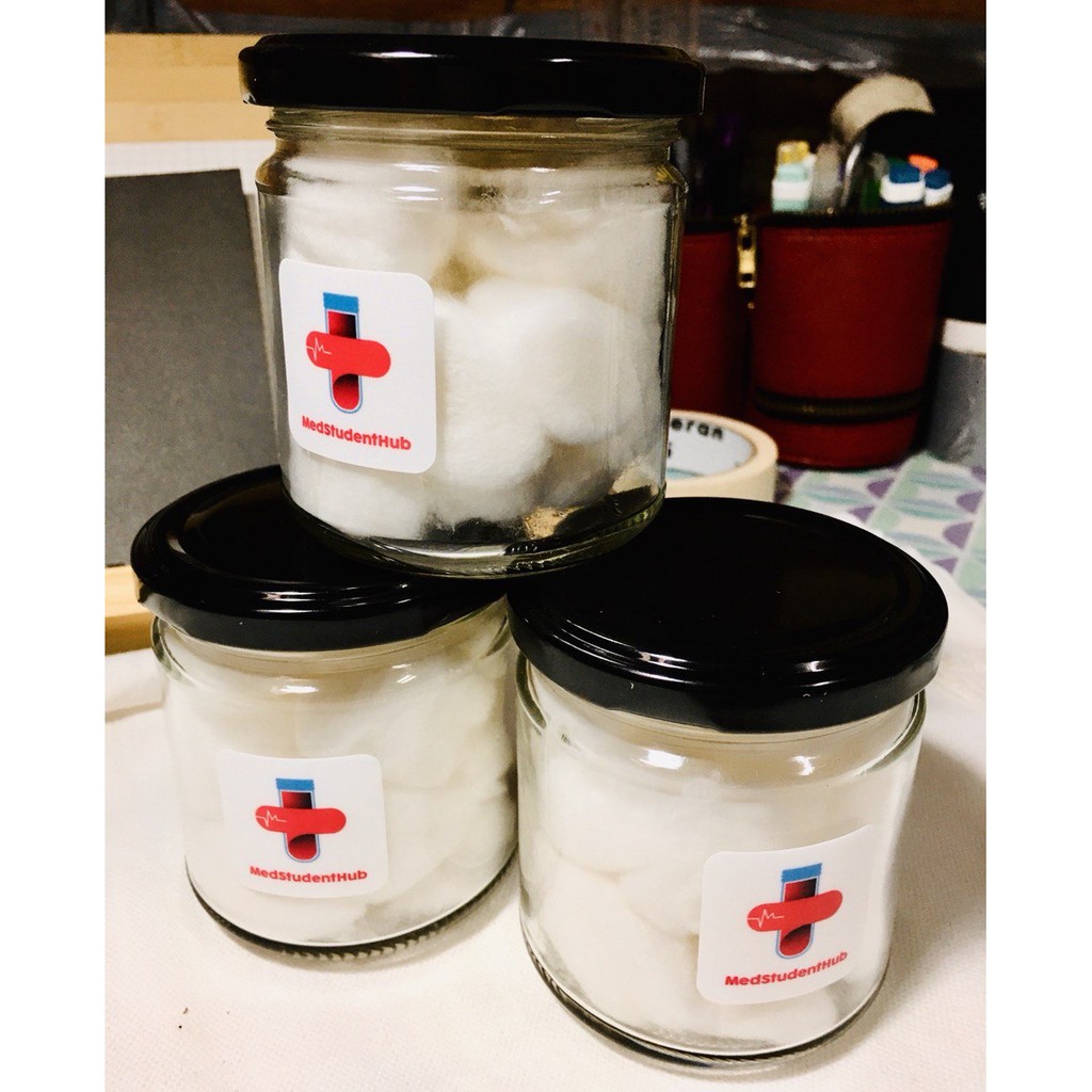 300 mL Clear Glass Cotton Balls Container Shopee Philippines