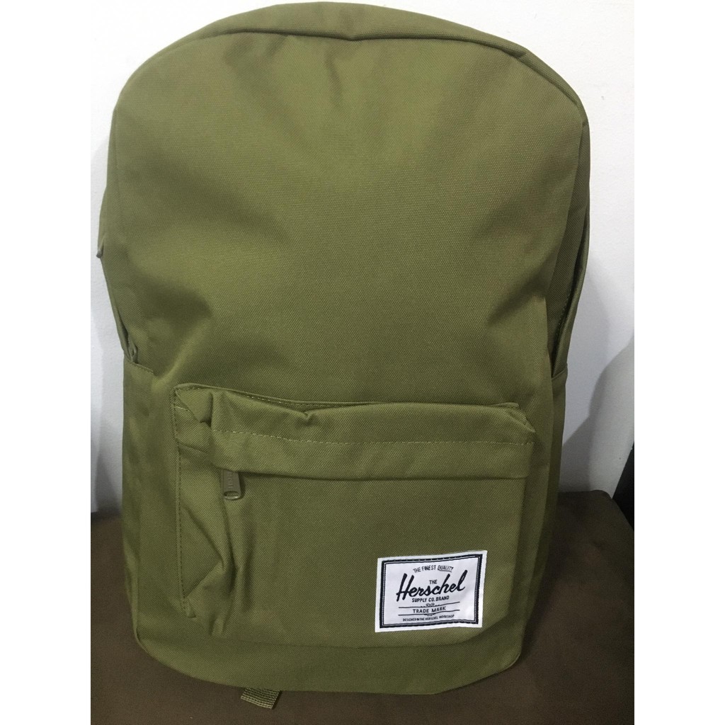 Army green shop herschel backpack