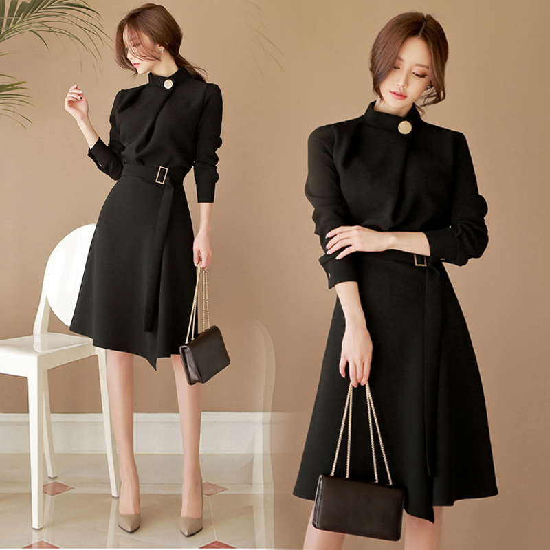 Foreign style women's famous lady temperament skirt autumn dress women ...