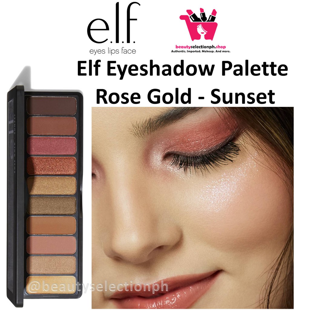 Elf Rose Gold Eyeshadow Palette Sunset Shopee Philippines