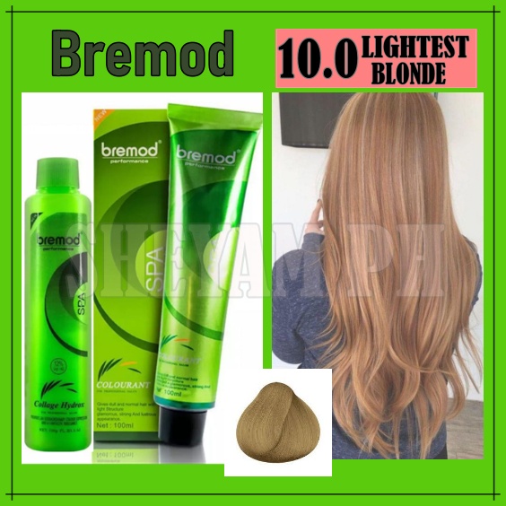 10.0 LIGHTEST BLOND HAIR COLOR - SET - WITH OXIDIZING CREAM | Shopee ...