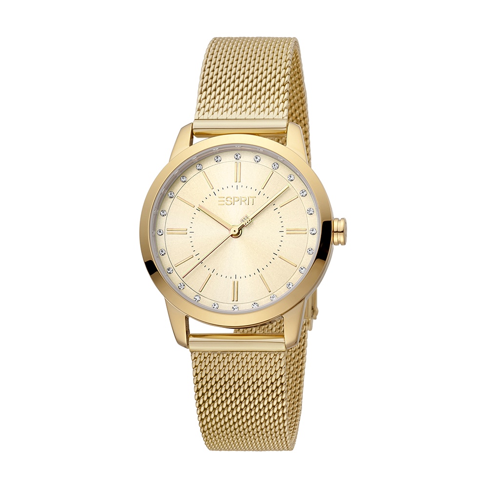 Esprit Lille Gold Stainless Steel Watch For Women EES1L276M0115