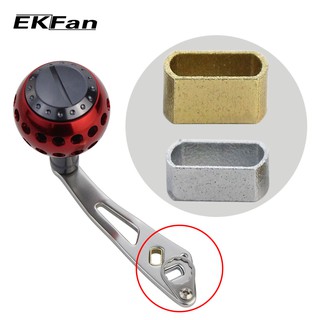 EKfan T-Shaped Double Holes Metal Fishing Handle EVA Knob for 8